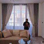 Curtain installation work